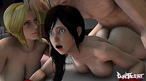 in christmas creampie 3 by onagi and sobachushka, the group gathers for wild fun. not sister rides cowgirl into anal ecstasy