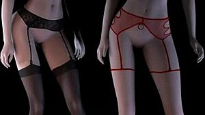 oh man i cant believe this 3d threesome with two super cute curvy sluts givin blowjobs and gettin creampied