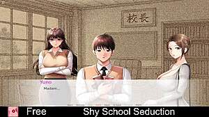 Shy Schoolgirl Seduces in Interactive Erotic Game with Bold Moves