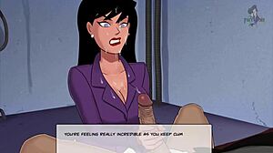 Starfire's rough blowjob and sex in Titans!