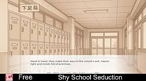 Shy Schoolgirl Seduces in Interactive Erotic Game with Bold Moves