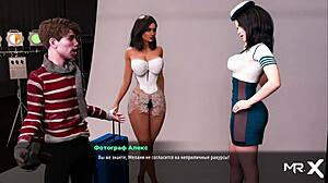 Fashion Business Girls Pose Erotic in 3D