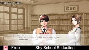 Shy Schoolgirl Seduces in Interactive Erotic Game with Bold Moves
