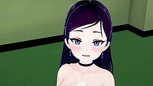 Sexiest Anime Girl Rides Cowgirl on Big Dick for Facial Cum! She Cums Hard in Doggystyle Hentai Koikatsu Action.