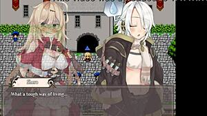 Cum Covers Small Tits in Fetish Game with Cute Girl Hentai Scene