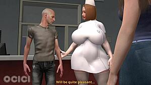 Медсестра дрочит старику в измене в больнице