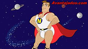 yo, check this heroi cartoon giving his ass in gay action