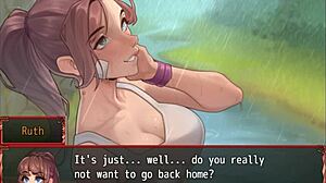 harem in another world hentai game ep 35, rainy cute date, wanna risk cuckold?