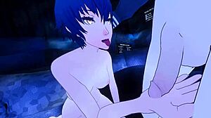 In deze VR verhaallijn doet Naoto erotische rollenspel met crossdressed V-kun, met homemade blowjob en lul elementen