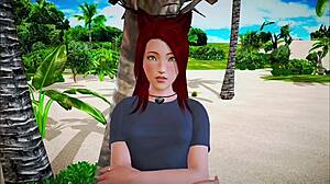 Store patter sød sexet moden 3D asiatisk hentai teen anime kattekvinde beskyttelse!