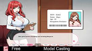 Hé, ezt a modell castingot csináljuk Mayával az erotikus hentai játék interjúban.