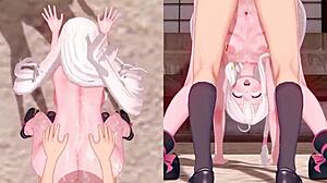 魔女の旅々 イレイナ in mysterious 3d anime hentai scenes
