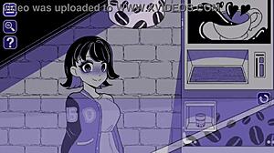 Fucking a chainsaw girl in bondage erotic hentai