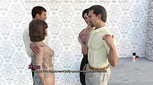 Store bryster Miyabi rir cowgirl-stil. Jill blir knullet doggystyle mens Mercy melker Reapers kuk og petite 18+ Judy rir hardt