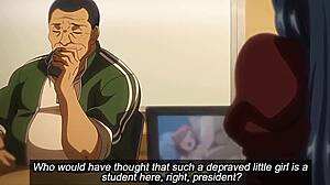 gagak ireng edit: fat teacher and virgin teen in intense hentai scene with baby-making creampie