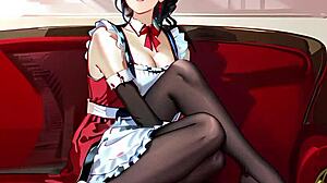 Waifu steps into her maid role with intense HENTAI flair in this unfolding tale