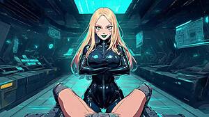 Android Serhild gibt Femdom Wichs-Anweisungen