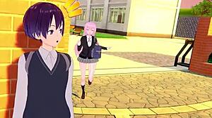 Oh man, Shikimori's just so cute in this 3D hentai animation, ya know? Like, totally adorable...