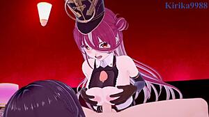 Marine and Sora kimono creampie