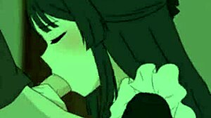 i love how this anime girl uses her mouth for blowjob fun