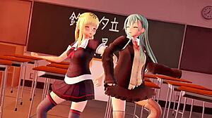 鈴谷 And 夕立 In 3D Rule 34 Anime Photo Shoot