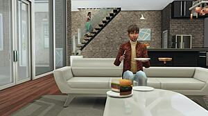 První noc s novomanželským indickým párem objevujícím velké prsa a anál v 3D anime svatebním oblečení