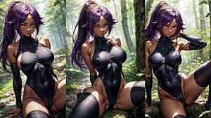 yoruichi shihouin from bleach guides your joi test challenge