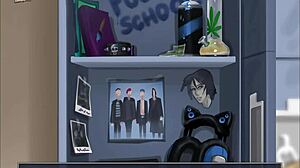 Brunett med stora tuttar sprider röven för erotisk action i summertime saga 31