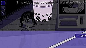 Watch this intense fucking with a toilet girl in erotic hentai action!