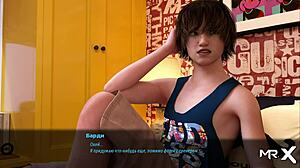 watch me stretch nude in this yoga game, bending over in 3d anime