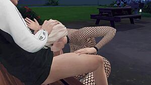 Exclamatory-Provocative Hot damn! Young 18+ couple experiments with big ass sex in park!