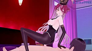 Marine and Sora kimono creampie