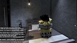 yo this cute roblox catgirl with her big ass finally gave in after days of teasing, rule 34 style