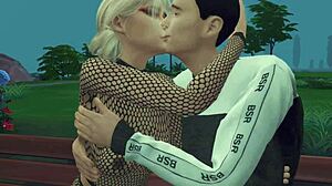 Vruće sranje! Mladi 18+ par eksperimentiše sa velikim guzama seksom u parku!