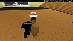 yo this rich emo thot in roblox is banging that big black cock monster in 3d group action