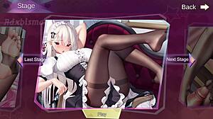 Cute honey hentai game starts with pussy licking in part 1