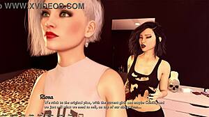 Two Alt College Girls Kissing in Wild Lesbian Creampie Scene