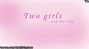 Vore Scene with Two Tall Giant Girls Kissing One Tiny Belly