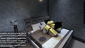 yo this cute roblox catgirl with her big ass finally gave in after days of teasing, rule 34 style