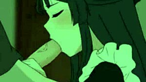 i love how this anime girl uses her mouth for blowjob fun