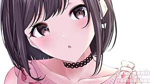 Shinonome Ena gives light femdom jerk off instructions in game. Do you follow her commands?