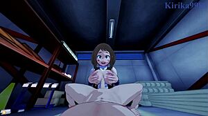 Ochako Uraraka and Mina Ashido in Wild POV Sex - My Hero Academia