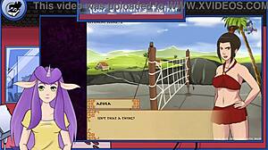 Avatar Last Airbender Four Elements Trainer Pt 31 - Beach Blowjob with Big Tits