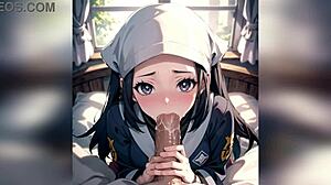 Голям кур чука дребна тийнейджърка в крем пай с рогата милф