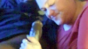 Giving Him That Gawk Gawk With Big Black Cock Deepthroat