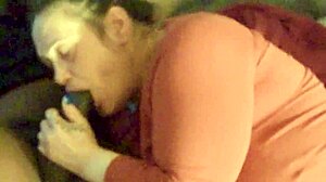 Giving Him That Gawk Gawk With Big Black Cock Deepthroat