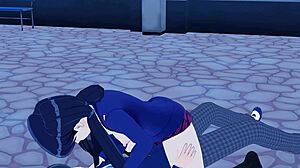 Komi San mendominasi hentai 3D dengan adegan ganas banget