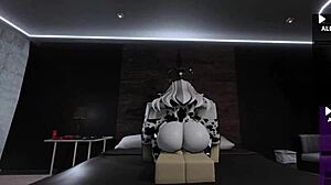 Fucking HOT COW BITCH Takes BIG BLACK MONSTER COCK with Cum