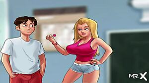 Teacher, can I touch your tits like this in summertimesaga episode?