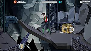 oh man, as robin in fuckerman, i get to bang harley quinn's big ass and tits in this batman parody game